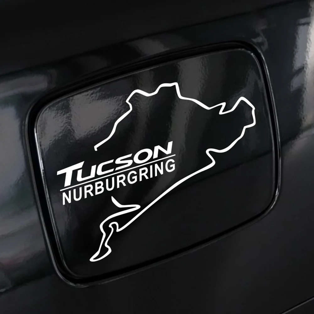 

Racing Nurburgring Car Fuel Tank Cap Decor Stickers For Hyundai Tucson Auto Vinyl Reflective Car Stickers And Decals Accessories
