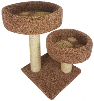 

Fluffy kittens double paw Fluffy carpet buckwheat / beige paw