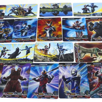 

Hot Ultraman Kaiju Shining Card Board Game 23 Flash Cards Collection 6 Real 3D Card Toys for Kids