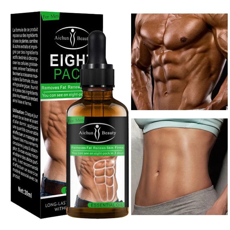 Abdominal Muscle Essential Oil Strong Weight Loss Fat Burning Accelerate Muscle Growth Firming Lifting Slimming Body Care 30ml