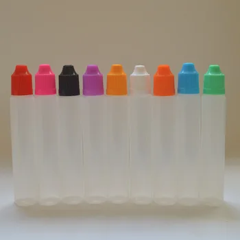 

Fast Shipping 11pcs 30ml Plastic Needle Bottle with Child Proof Caps Dropper Empty Pen Style Vial for E Liquid Eyedrops