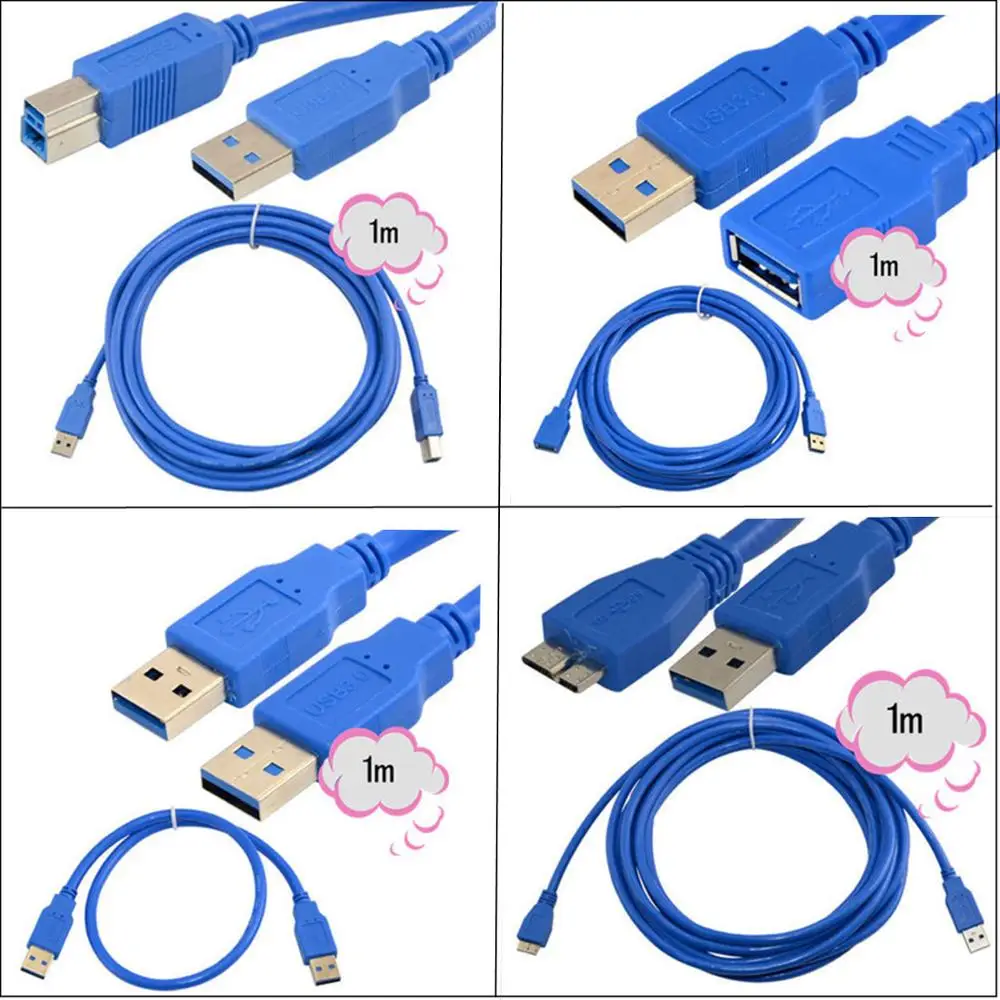 Высокоскоростной кабель для передачи данных USB удлинитель печатный строка