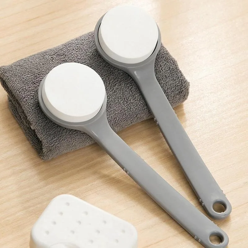 Long Handle Exfoliating Sponge Bath Scrubber Back Body Scrub Exfoliation Cleaning Equipment Bathroom Shower Rubbing Mud Brush body scrub