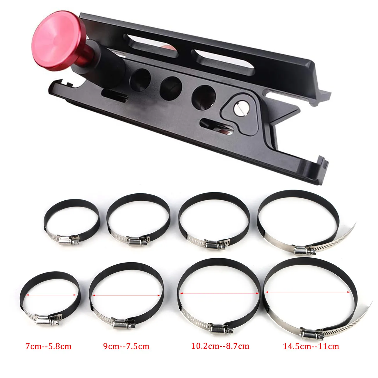 Fire Extinguisher Mount Bottle Holder Aluminum For Jk Jku Jl Utv Roll Bar Fits for Jeep Wrangler Black With 8 Fixing Rings | Автомобили и