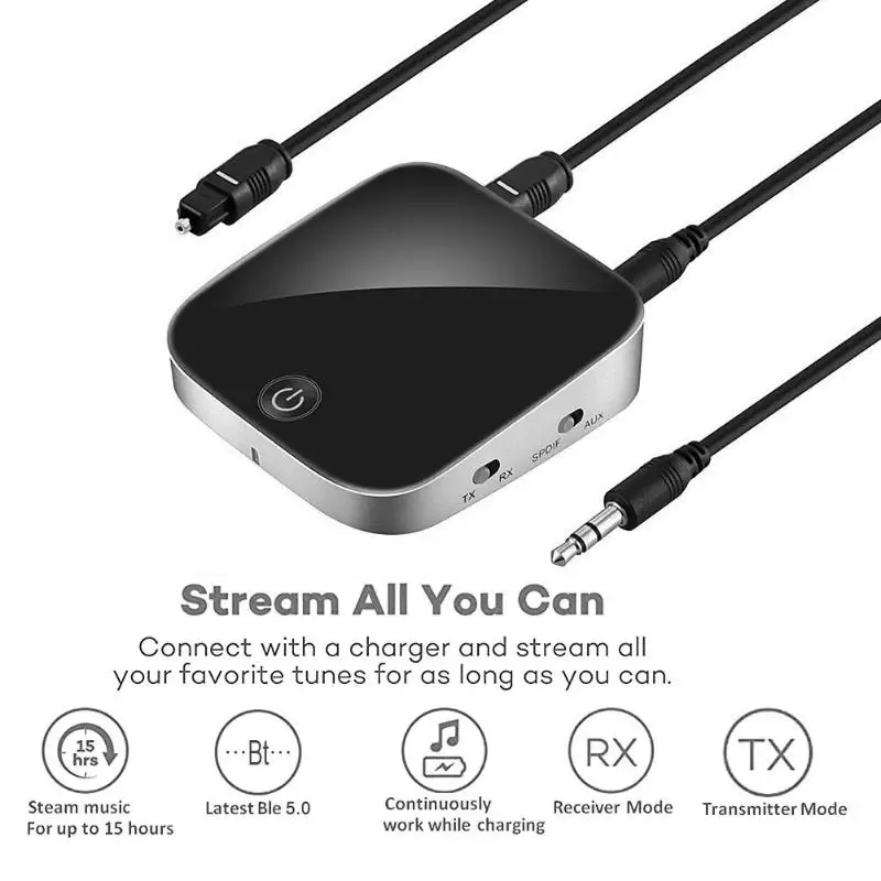 2 в 1 BTI 029 Bluetooth 5 0 аудио передатчик приемник 3 мм AUX SPDIF беспроводной адаптер для