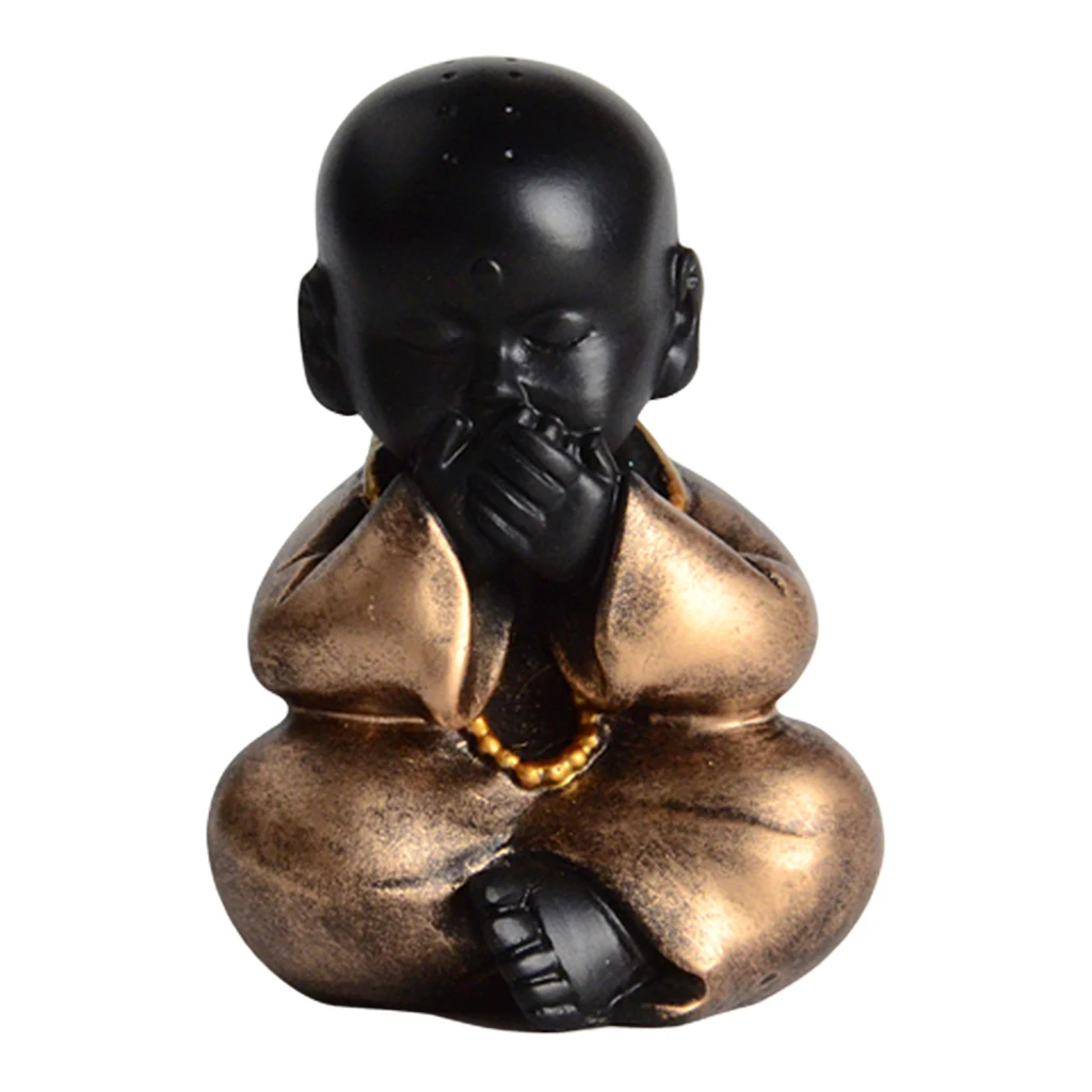 Little Cute Buddha Statue Monk Figurine Creative Baby Crafts Ornaments Gift Arts and Crafts