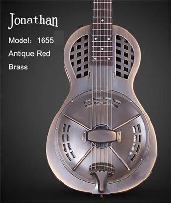 Jonathan 16 серия резонатор гитара, resophonic Гитара s, металлический корпус Duolian guiatrs - Цвет: 1655 no pickup