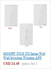 Sonoff Умный дом Водонепроницаемый Sonoff датчик температуры и влажности передатчик для TH10/TH16 переключатель