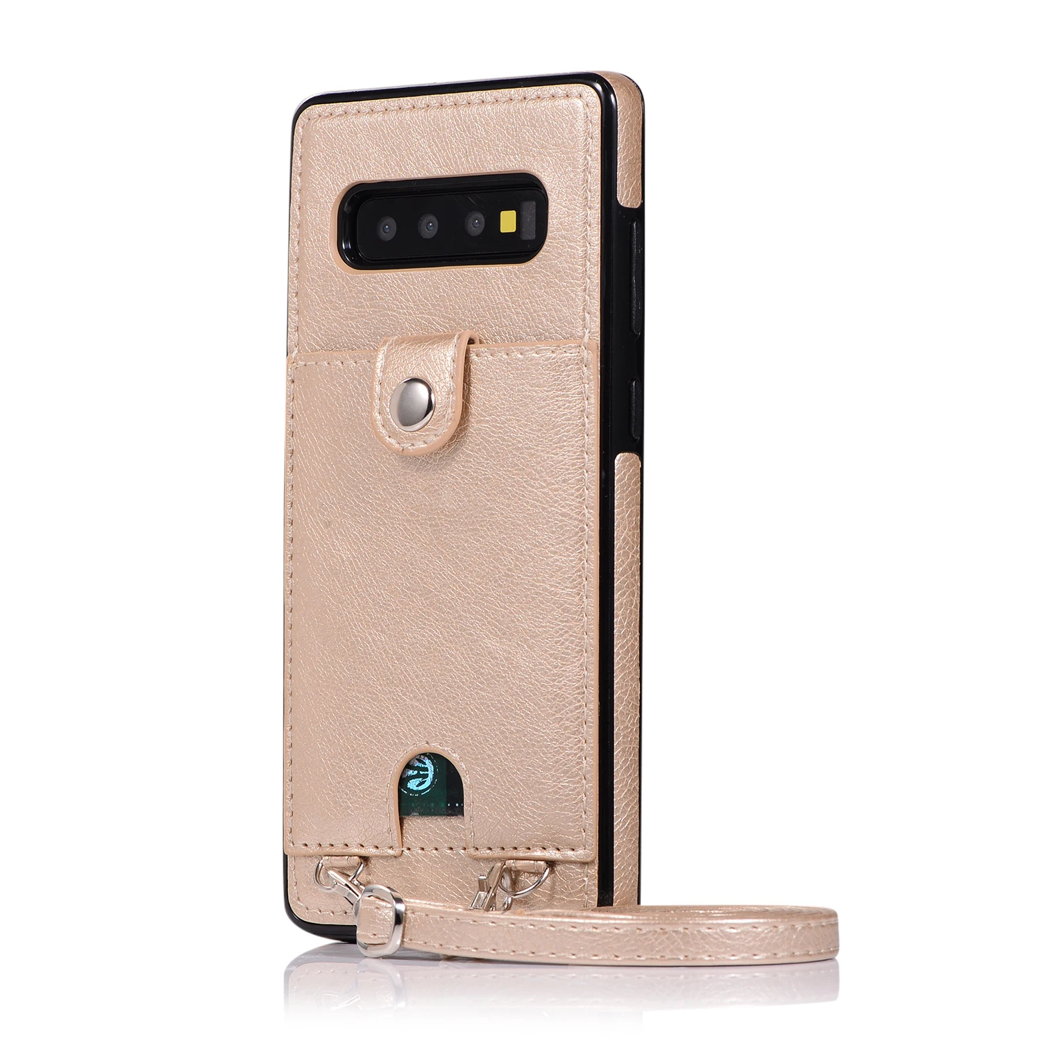 Чехол для samsung S10E S9 S8 плюс S7 Edge кожаный чехол-футляр для телефона карточный ремешок через плечо на длинной цепочке Fundas для Примечание 10 Plus, 8, 9