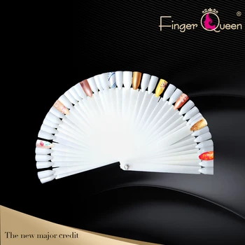 

False Nail Tips Fan Shaped Color Palette Card Display Practice Sticks Nail Style Swatches Nail Art Display Shelf Polish Card