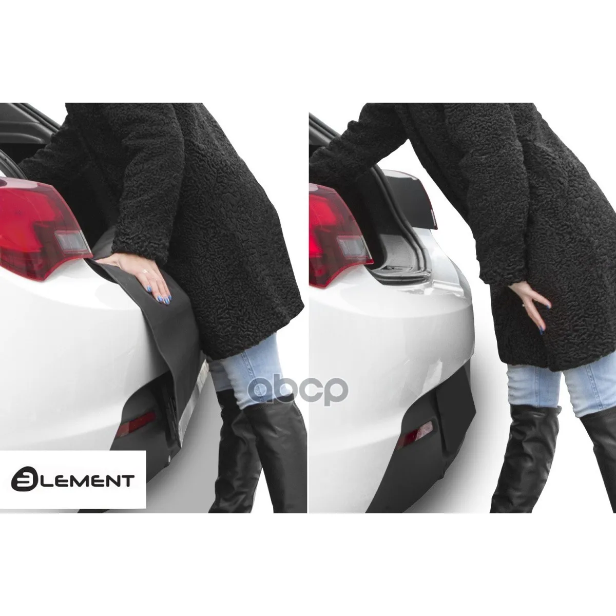 Коврик В Багажник С Функцией Защиты Бампера Econom Nissan X-Trail, 03/-, Внед. ELEMENT арт. ELEMENT.SET.012