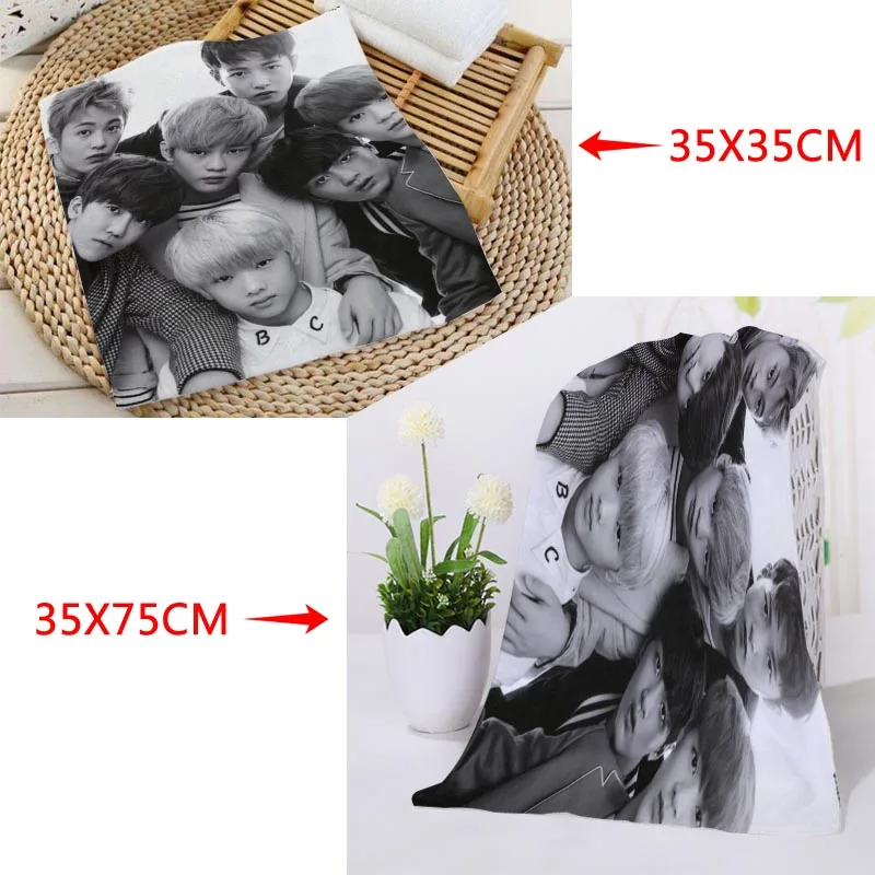 12 Custom KPOP NCT Printed Square Towels Microfiber Absorbent Quick-dry Towel cotton Kids Beathroom washcloth handkerchief - Цвет: 12