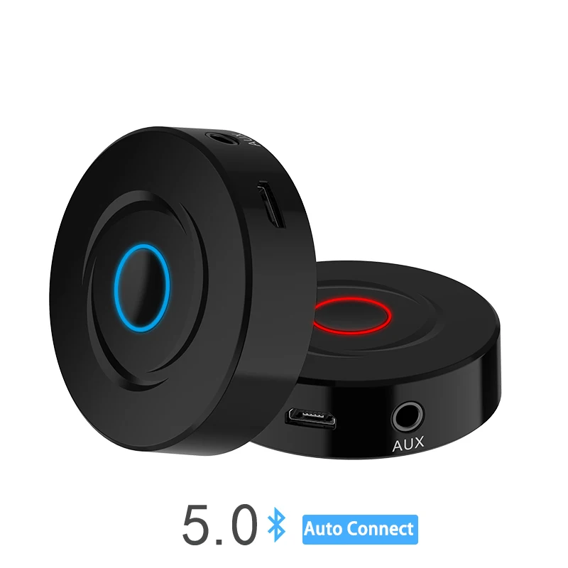 Приемник-передатчик Bluetooth 2 в 1 3 5 мм AUX стерео аудио круглый беспроводной адаптер
