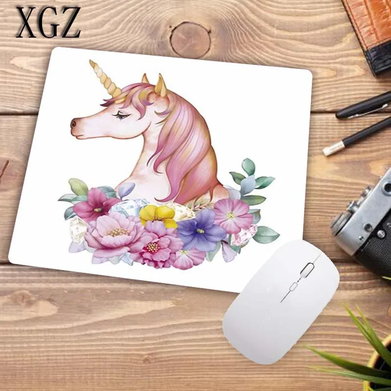 XGZ единороги лошадь и цветы Резиновый Большой замок Edeg скоростной коврик для мыши игровая мышь прочный коврик для мыши на стол для CSGO DOTA XL