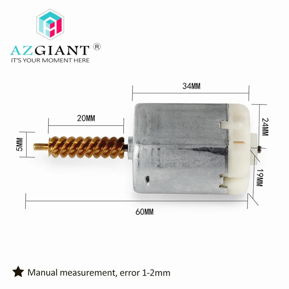 AZGIANT высокое качество Автомобильный Центральный дверной замок мотор для KIA VQ RIO ACCENT Soul для hyundai Solaris для Kia Sorento porter 2