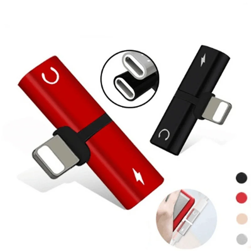 

2 In 1 Earphone Audio Charging Adapter Splitter Cable for IPhone XR XS Max X 8 7 Plus Gaming Music Charger Headphone Ear Phones