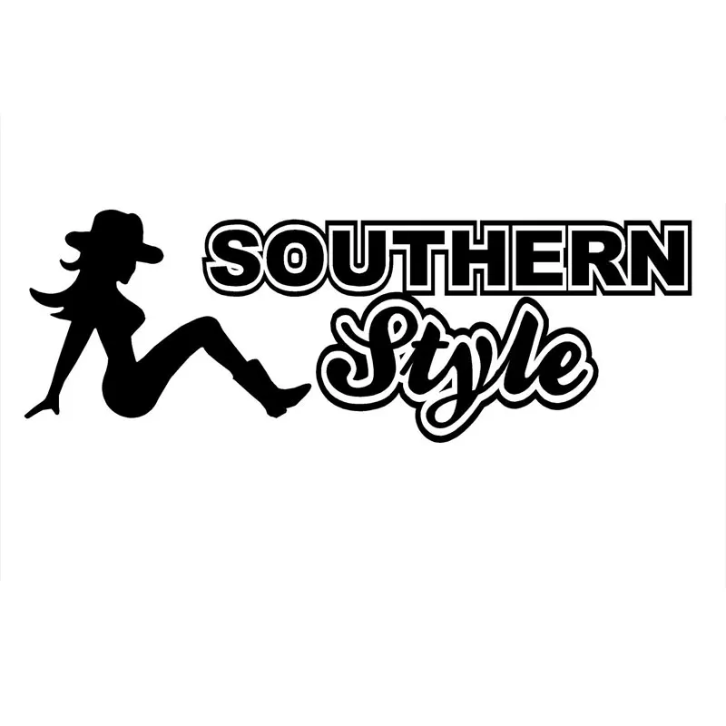 

Cartoon Car Sticker Accessories Southern Style Sexy Mudflap Country Girl Motorcycle Decal Car Window PVC 18cm X 6cm