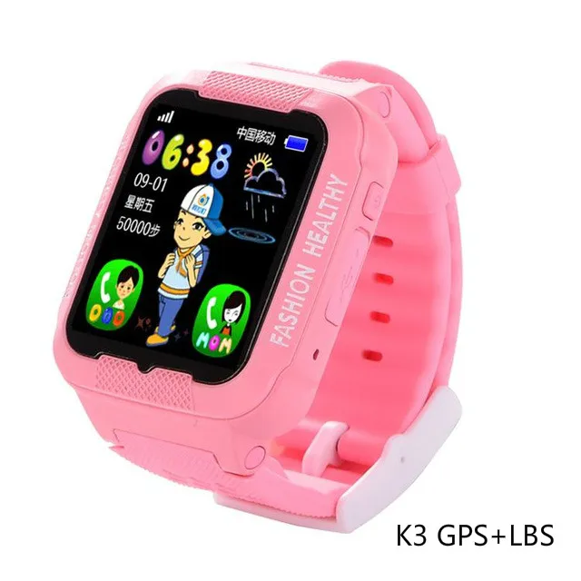 696 V7K Bluetooth умные часы для детей gps для мальчиков и девочек поддержка SIM/TF набора вызова Push сообщения Детские Смарт-часы сенсорные часы с камерой V7 3k - Color: K3 pink