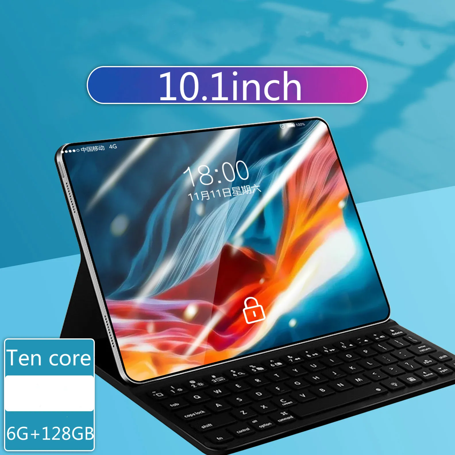 Tableta PC de 6G + 128GB para estudiantes, entretenimiento de clase en línea, juego de vídeo y Chat, nueva oficina, teléfono móvil con pantalla grande