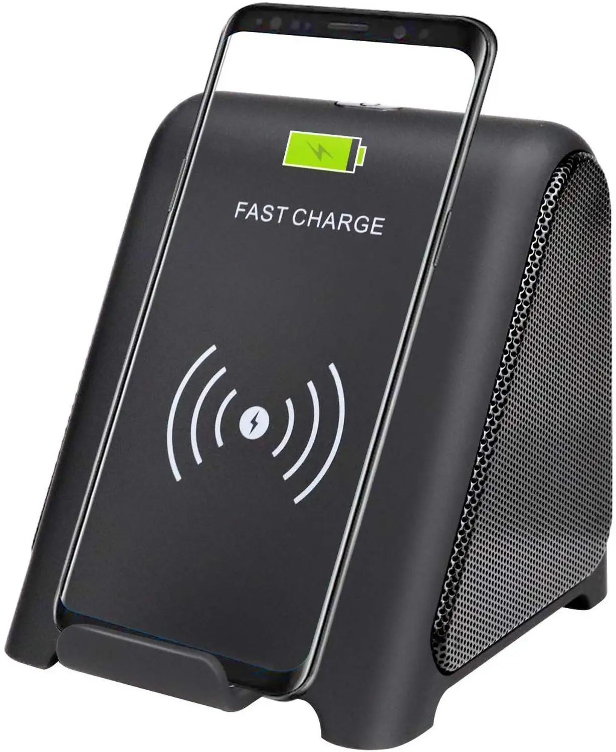 

3 in1 Multi Portable Fast Charger Bluetooth Speaker Stereo Wireless Charger with Bluetooth Speaker Stand Power bank speaker