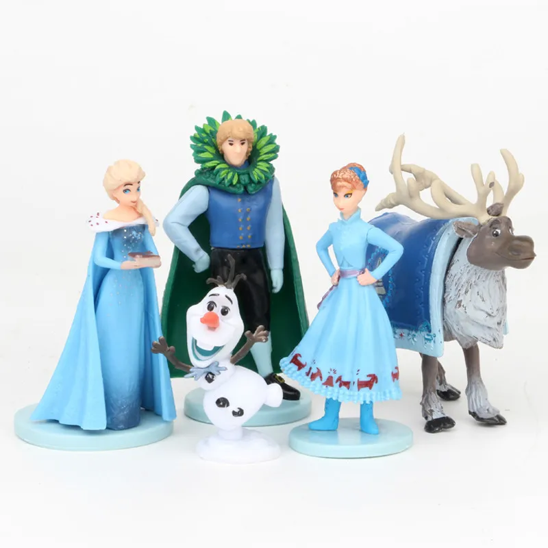 5 шт./лот disney замороженные 2 Снежная королева Эльза Анна ПВХ фигурка Олаф Кристоф