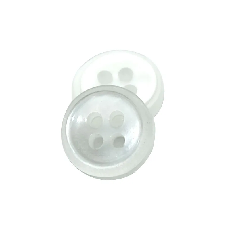 

100pcs/lot Resin Buttons Clothing 4 Holes Buttons Wholesaleable Round White Buttons For Coat Suit practical Commonly used