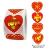 500PcsHappy Valentine's Day Sticker I LOVE YOU Heart Shape with Heart Paper Thank You Sticker Snowflake Label Gift Box Decoratio ► Photo 2/6