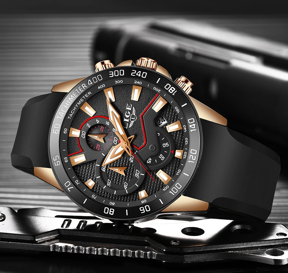 LIGE Relojes Hombre Топ бренд Роскошные военные спортивные часы мужские водонепроницаемые часы с хронографом кварцевые наручные часы Montre Homme