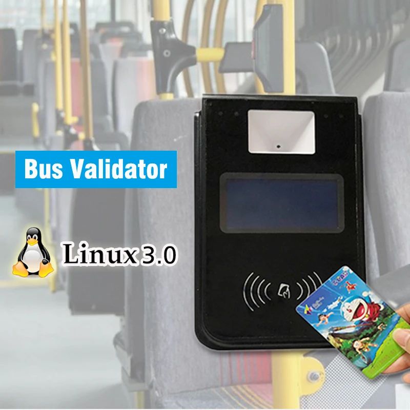 4G WIFI Smart Card Bus Payment Machine AFC Bus Validator With Qr Code P18-L2