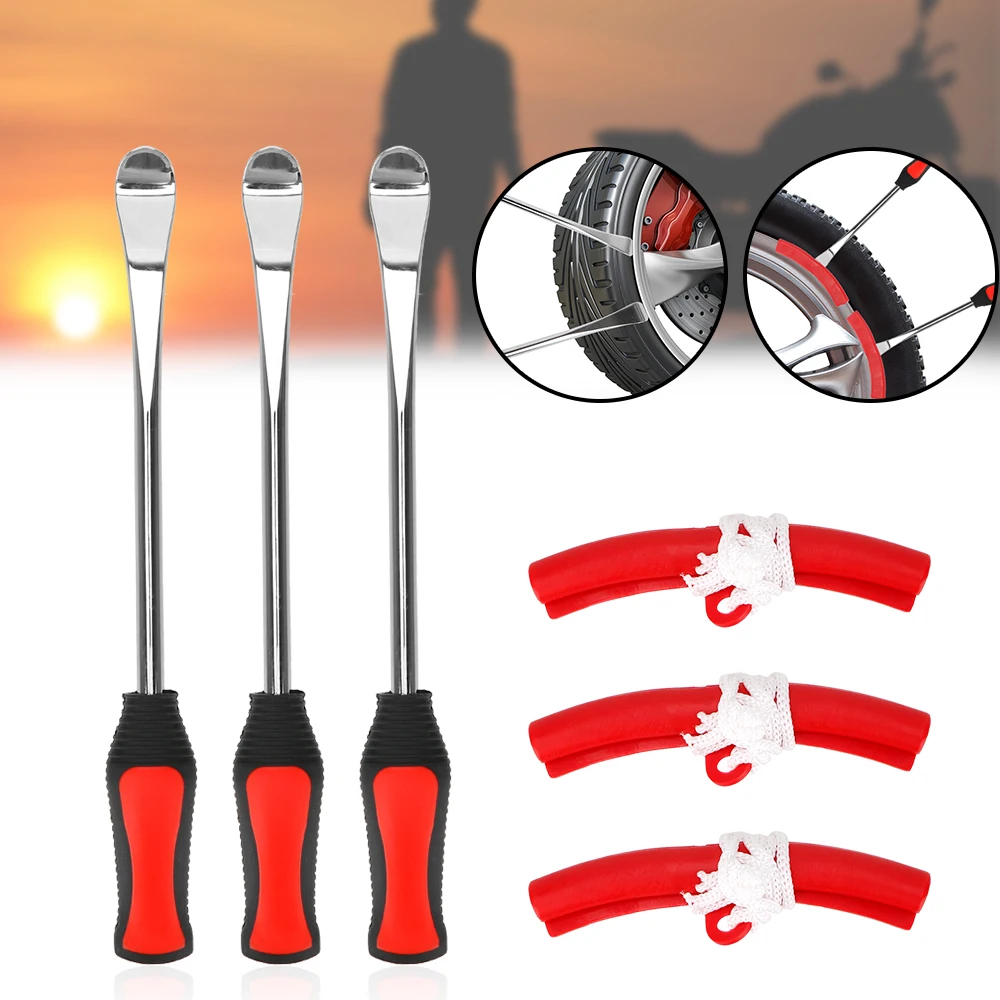 

Professional Tire Repair Tool Motorcycle Bicycle Tire Changing LeversAuto Spoon Tire Kit Rim Protector