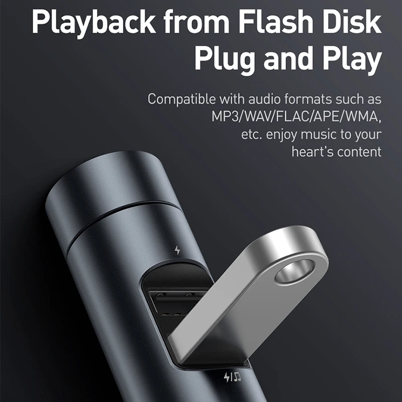 Baseus автомагнитолы fm модулятор Bluetooth 5 0 двойной USB передатчик разъем MP3 плеер для
