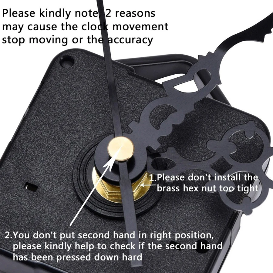 Classic DIY Clock Mechanism Movement Silent Quartz Replacement Tools Home Decor Hanging Watch Repair Parts & Metal Clock Hands wall clock movement quartz clock movement watch repair tools clock accessory kit