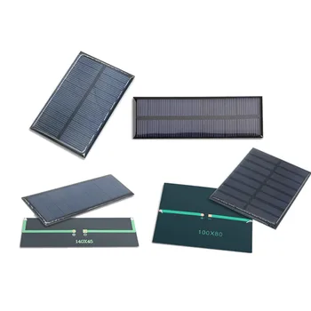 

1pc Solar Cell 5.5V Mini Solar System DIY For Battery 5V Solar Panel Phone Chargers Portable 60mA 100mA 120mA 130mA 160mA 300mA
