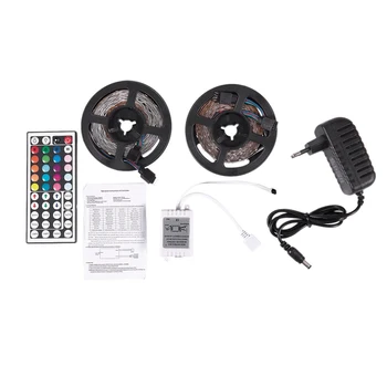 

10M 300Leds 3528 Smd Rgb Led Light Strip + 44 Key Ir Remote Controller Non-Waterproof Dc12V 60Leds Flexible Lighting Ribbon Tape