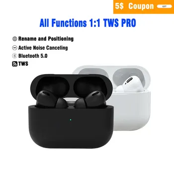 

1:1 TWS Bluetooth Wireless Earphones Sport Waterproof In Ear Monitor With Airpods Pro Case Adapt to Android/IOS for Smartphones