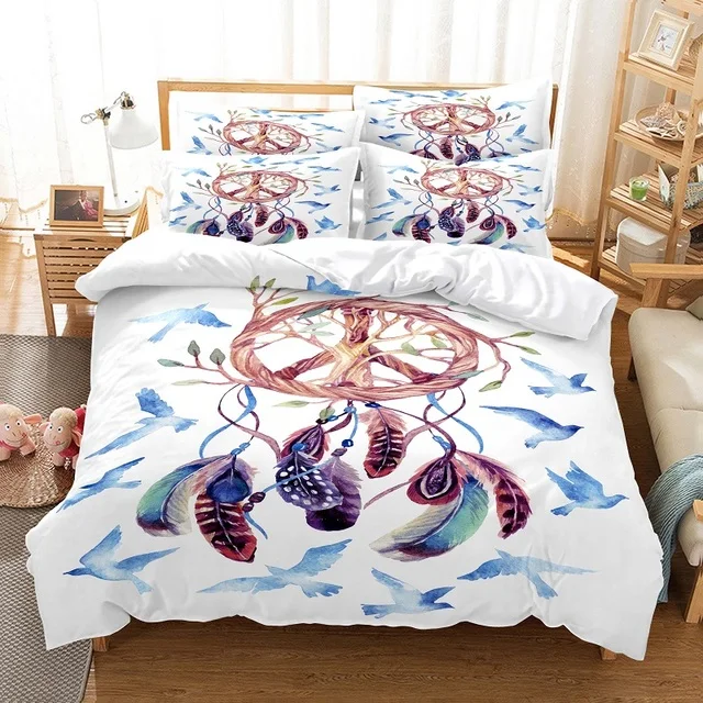 Simple Dreamcatcher Bedding Set 2/3pcs Bed Sets Twin Full Queen King Size Adult Child Luxury Family Duvet Cover