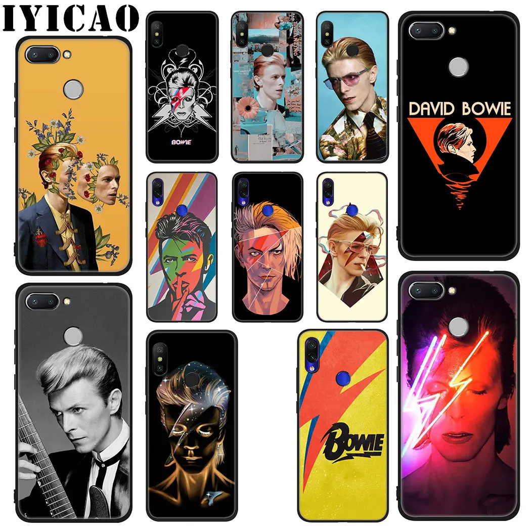 Классный мягкий чехол IYICAO David Bowie для Xiaomi Redmi 4A 4X 5A 5 Plus K20 6 Pro 6A 7A 8A 7 S2 Go телефона |