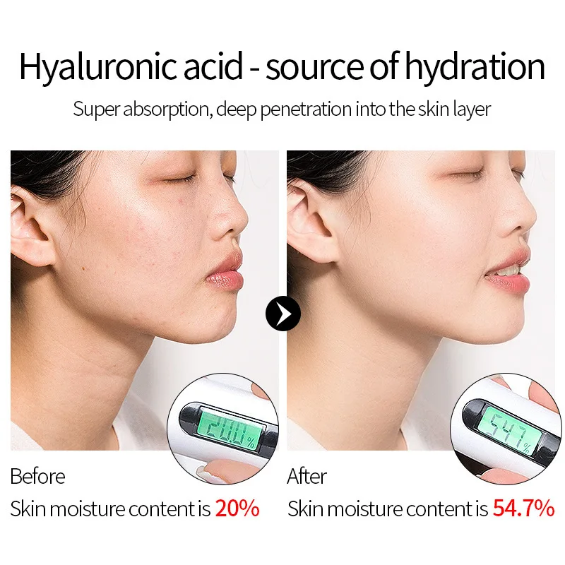 LAIKOU Face Serum Hyaluronic Acid Moisturizing Facial Essence liquid Shrink pores Whitening Brightening Tighten Face Skin 1 LAIKOU Face Serum Hyaluronic Acid Moisturizing Facial Essence liquid Shrink pores Whitening Brightening Tighten Face Skin 5
