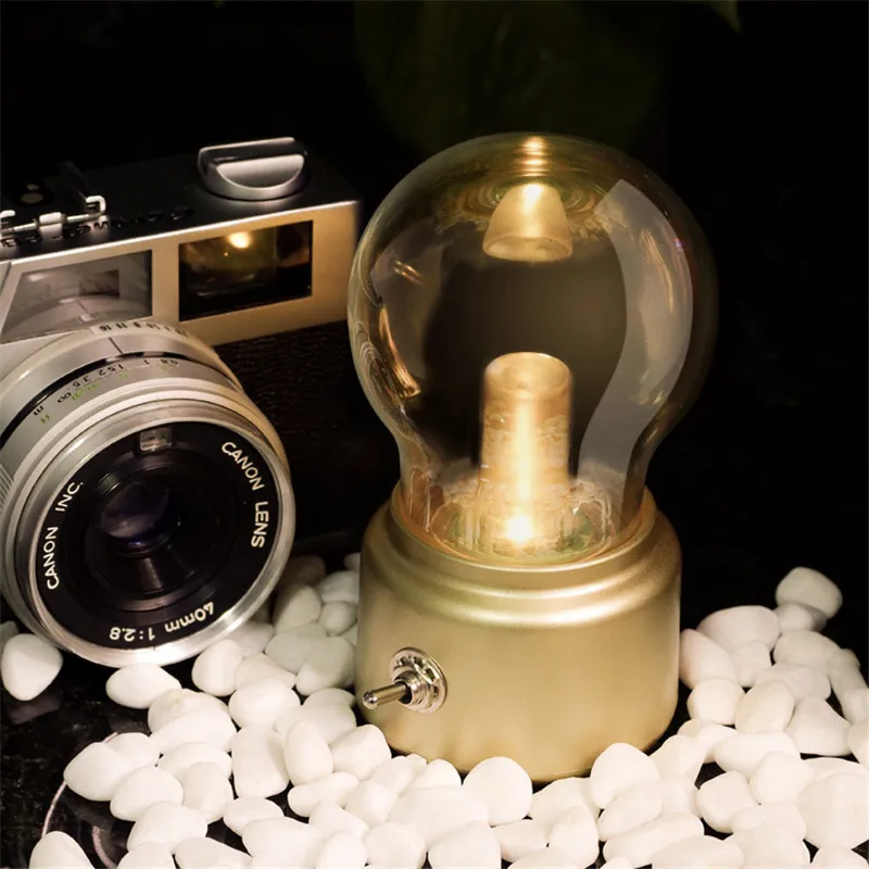 

LED Night Lights Creative Retro British USB Charging Bedside Atmosphere Lamps GY297 Novelty Night Lights For Home Decoration