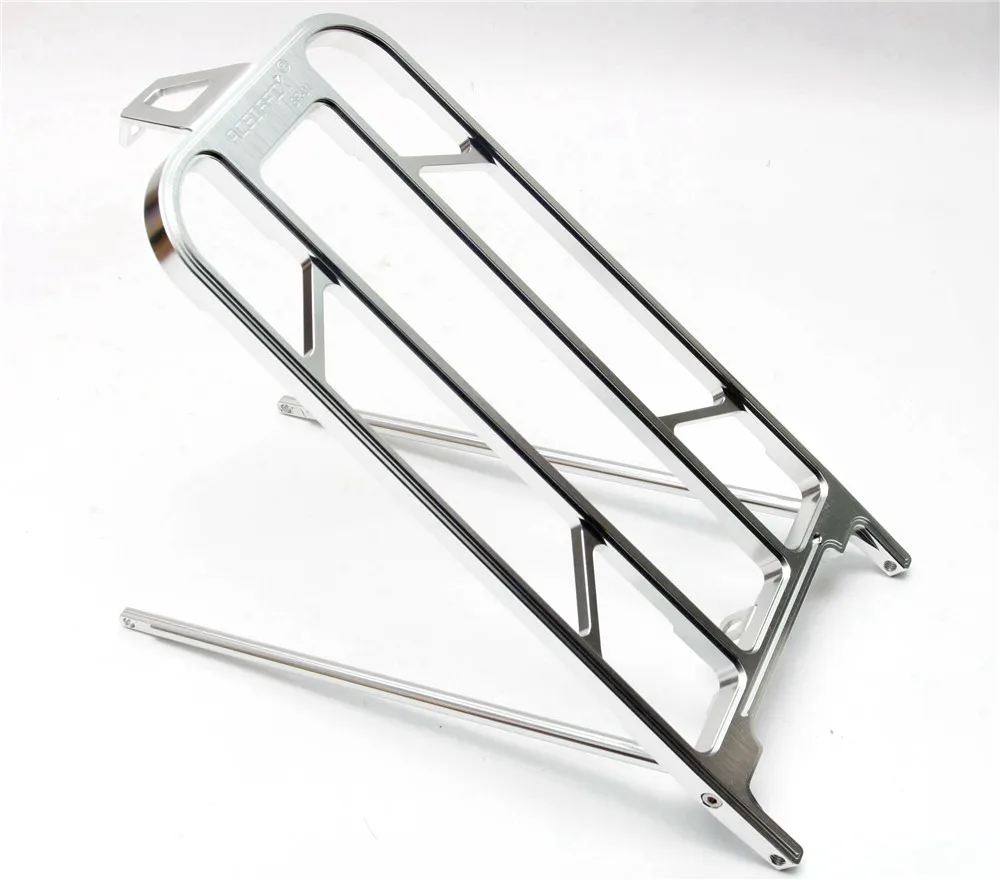 Aceoffix 364 г для велосипеда Brompton CNC Rack SR01 Алюминиевая CNC Rack 6 цветов Brompton полочная рама Ультра части - Цвет: silver