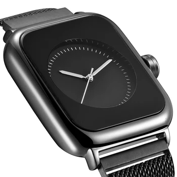 

Creative Magnetic Black Steel Watch Men Top Brand Luxury Quartz Wristwatches Waterproof Sport Timepiece Relogio Masculino 2020