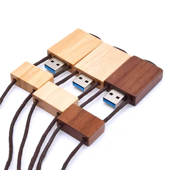 

New Wooden USB Pendrive with Rap Memoria USB 64gb 32gb USB 3.0 Flash Pen Drive 16gb 8gb Cle USB Stick Computer Dark Flash