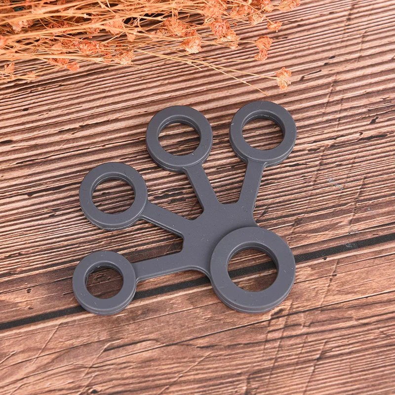 Finger Hand Grip Silicone Strength Trainer Resistance Band Hand Ring Gripper Fitness Workout Expander Strengthener