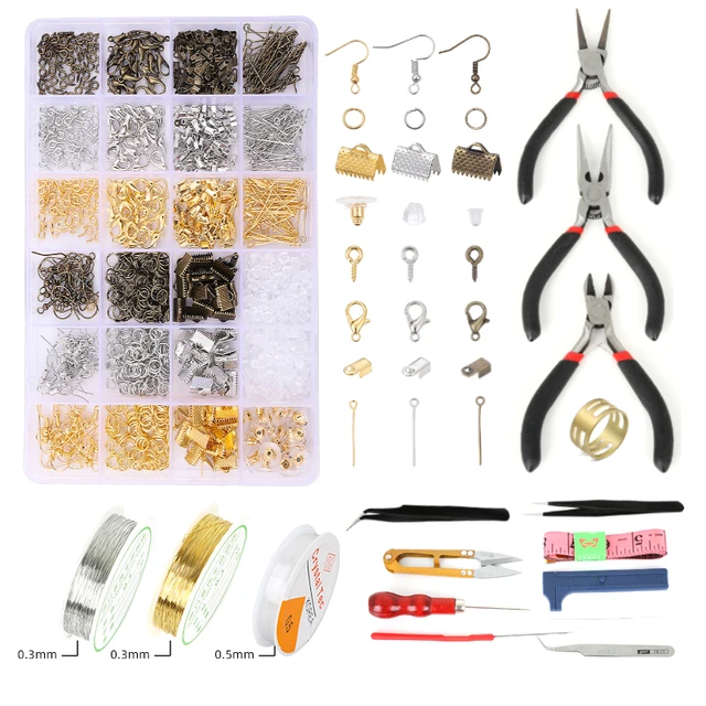 Alloy Accessories Set Jewelry findings Tools Clip buckle Lobster Clasp Open  Jump Rings Earring Hook Jewelry Making Supplies Kit - Price history &  Review, AliExpress Seller - International Beads