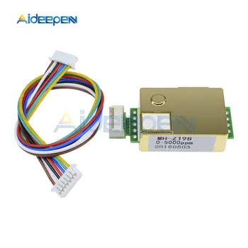 

MH-Z19 NDIR CO2 Sensor Module Infrared CO2 Sensor 0-5000ppm for CO2 Monitor Carbon Dioxide Sensor MH-Z19B With Lines