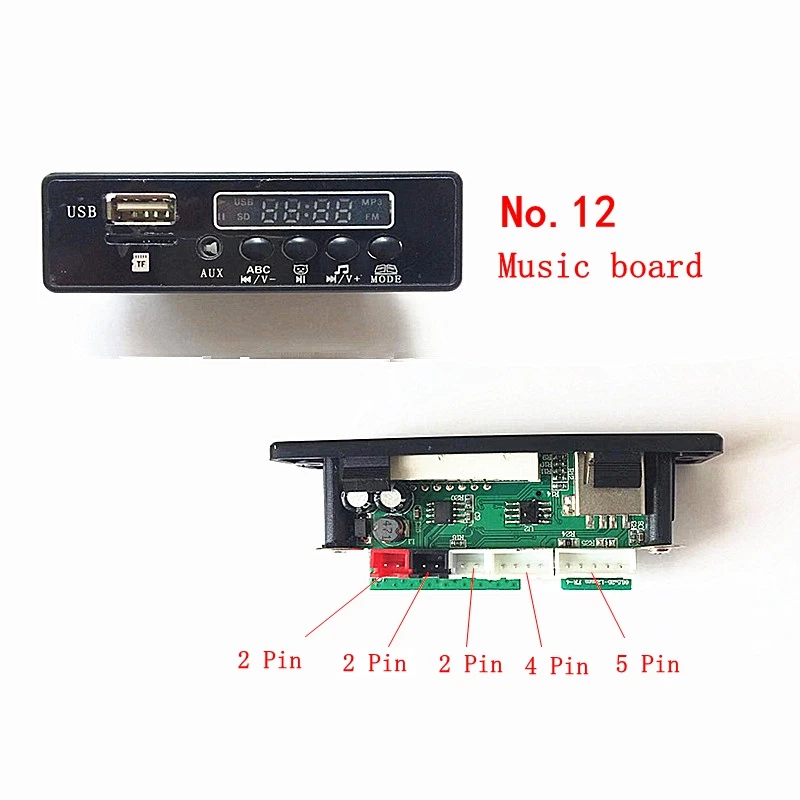 Детский Электрический автомобиль Bluetooth музыкальный плеер с USB интерфейсом MP3 музыкальная версия чип, 12 в музыкальный плеер аксессуары для динамиков
