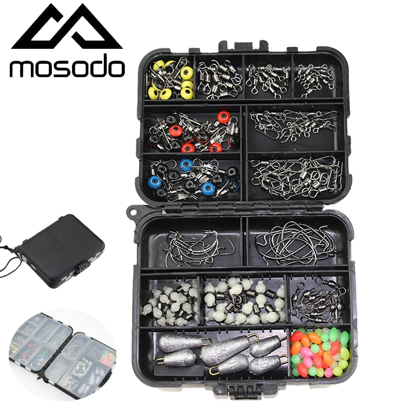 

Mosodo Lure Fishing Accessories Tackle Tool Box Fishing Lead Sinkers For Black Plastic Box Storage Suitcase Pesca Acess