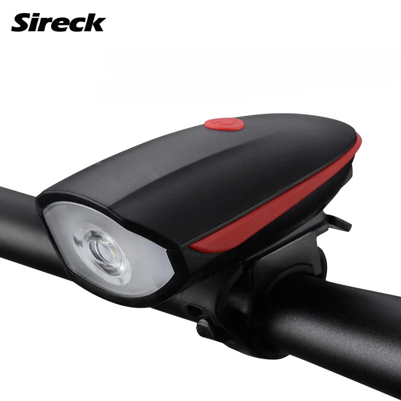 S7588 Red Велосипедный светильник Sireck, заряжаемый от USB, велосипедный передний светильник, водонепроницаемый велосипедный головной светильник, велосипедный Электрический рожок, светодиодный светильник Luz Bicicleta - Цвет: S7588 Red