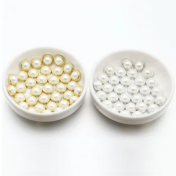 

Garment Rivets Half Round Acryl Rivets For Jeans Plating Bag Spike Accessories Diy Gold/Silver Studs Craft Leather Decorations