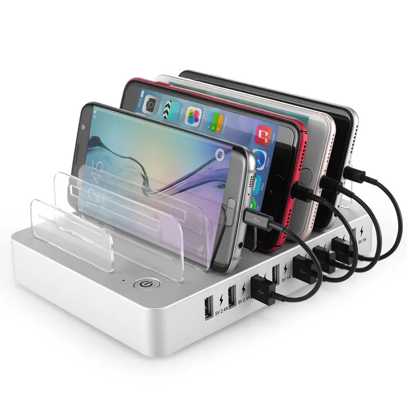 SZYSGSD Мульти USB зарядное устройство станция для iPhone XR 8 7 Подставка для зарядки держатель 8 портов USB зарядное устройство концентратор для samsung huawei адаптер переменного тока